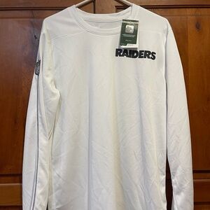 Nike Raiders NFL Dri-Fit Long Sleeve Wordmark Shirt Team Issued Size Medium